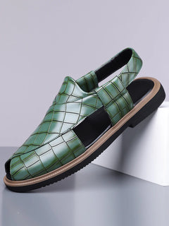 Men's Summer Fashionable Breathable Sandals Wear-Resistant Anti-Slip Comfortable Versatile Trendy Men's Shoes-2021