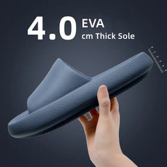 Big Size 48 49 Men Slippers Women Soft EVA Platform Thick Sole Slides Summer Beach Sandals Couples Home Anti-Slip Bathroom Shoes