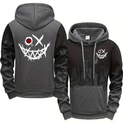 Men's Tracksuit  Men Two Piece Sets Versatile Casual Jogging Sweatshirts Fashion Comfort Daily Sports Simple Splashed Ink Hoodie