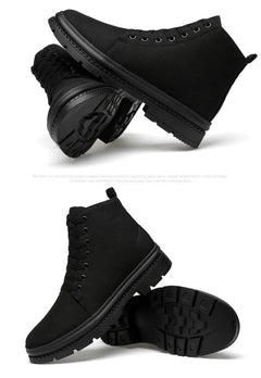 Men Boots Elevator Shoes Hidden Heels Canvas Heightening Shoes For Man Hidden Heels Increase Insole 10CM 8CM Sports Height Shoes