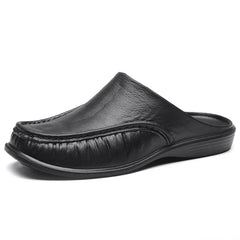 2025 Men Shoes EVA Slip on Flats Shoes Men's Slippers Men Walking Half Slipper Comfortable Soft Household Sandals
