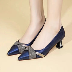 Women Cute Casual Brown High Quality High Heel Pumps Lady Casual Striped Shoes Female Sexy Party Shoes Bombas De Mujeres E5131