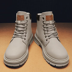 2026 Winter Ankle Boots Men's Boots Outdoor Yellow Boots Classic Design High Top Men Casual Shoes Botas Para Hombre