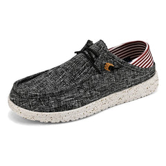 Men's Canvas Shoes Summer 2023 New Lightweight Breathable Soft Slip on Casual Shoes Fashion Beach Vacation Loafers Men Footwear