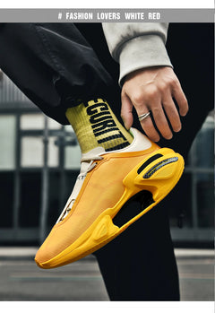 Men's Basketball Shoes Breathable Cushioning Non-Slip Wearable Runing Shoes Gym Training Athletic Basketball Sneakers for Women