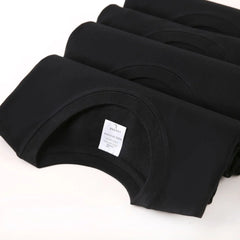 Heavy Cotton Men's Long Sleeve T Shirt Solid Color Cotton Bottom Shirt Half Sleeve 100% Cotton T Shirt Korean Tee