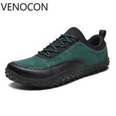 VENOCON Barefoot Minimalist Men's Stylish Style Casual Shoes Sneakers With Wide Nose Toe Box Walking Hiking Trail Footwear Man