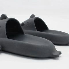 2024 Summer Shark Slippers Women Slides Men Bathroom Flip Flops Home Anti-Skid Flat Shoes Outdoor Fins Removable Slides Sandals