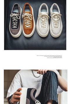 Korean Fashion Casual Canvas Sneakers Men Harajuku Platform Canvas Shoes Man Breathable Men's Vulcanized Shoes Zapatos De Lona