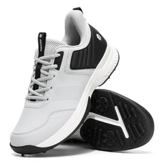 Fittington Professional Golf Shoes Wide Man Casual Sneakers Cushioning Outdoor Water Resistant Sport Shoes for Men with Spike