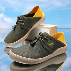 Hot Summer Mesh Men's Shoes Fashion Breathable Men Casual Shoes Handmade Flat Wading Shoes Outdoor Men Sneakers Big Size 38-46