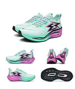 Men Running Shoes Marathon Carbon Board Speciality Sports Breathable Lightweight Women's Comfortable Athletic Nonskid Sneakers