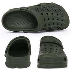 Comwarm Men Clogs Slippers Breathable Garden Sandals Non-Slip Comfort Beach Shoes Men Sandals Indoor Outdoor Casual Fishing Shoe