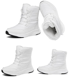 2023 Winter White Snow Boots Waterproof Non-slip Thicken Plush Warm Ankle Boots Women Shoes Botas Mujer Platform Shoes