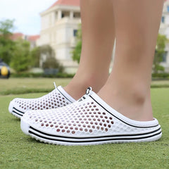 YRZL Men Slippers Lightweight Breathable Fashion Women Shower Slipper High Quality Beach Couple Flip Flop Swimming Shoes