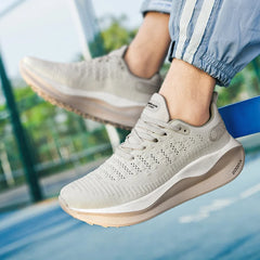 Men's breathable mesh thick-sole running shoes four season soft-sole non-slip outdoor casual sports shoes fashion light sneakers