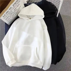 Men's Hoodies Women Pullover Spring Autumn Casual Hoodie Sweatshirts Solid Color Hoodies Oversize Black Sweatshirt For Male