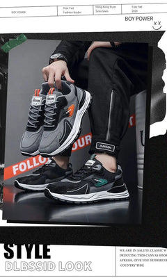 Fashion Men Shoes Versatile Mesh Men Sneakers Brand Breathable Running Shoes Anti-Slip Platform Sport Shoes Male Tenis Masculino