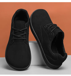Barefoot Men's Sneakers With Wide Toe Size 48 Minimalist Cow Suede Leather Upper Casual Man Shoes Comfortable Walking Shoes