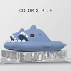 2024 Summer Shark Slippers Women Slides Men Bathroom Flip Flops Home Anti-Skid Flat Shoes Outdoor Fins Removable Slides Sandals