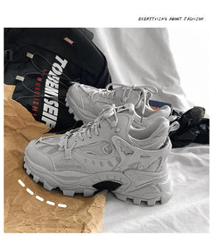 Men's Vulcanized Shoes Luxury Sneakers Harajuku Chunky Sneakers Autumn Running Footwear Male High Fashion Zapatos Hombre