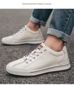 Genuine Leather Casual Shoes for Men 6CM Height Increase Sports Shoes High Quality Flats Shoes Male Brand Office Work Shoe
