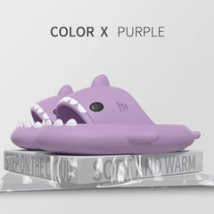 2024 Summer Shark Slippers Women Slides Men Bathroom Flip Flops Home Anti-Skid Flat Shoes Outdoor Fins Removable Slides Sandals