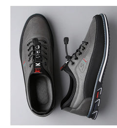 New Men's Leather Flat Casual Shoes Soft Sole Slip on Loafers Business Formal Shoes for Men Zapatos Casuales De Hombre Plus Size