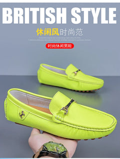 MAEDEF Men's Loafers 2024 Spring Autumn Fashion Shoes Men Classic Brand High Quality Leather Comfy Drive Shoes Boat Casual Shoes