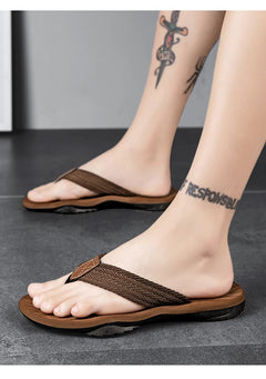 Home Flip Flops Fashion Men's Slippers Outdoor Sandals Summer Beach Shoes Size 39-46