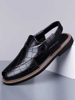 Men's Summer Fashionable Breathable Sandals Wear-Resistant Anti-Slip Comfortable Versatile Trendy Men's Shoes-2021
