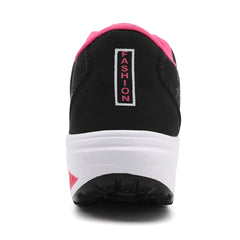 Ladies Casual Sports Shoes Breathable Comfortable Wedge Heel Thick Sole Sneakers Lace-up shoes