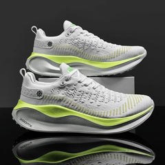 Men's breathable mesh thick-sole running shoes four season soft-sole non-slip outdoor casual sports shoes fashion light sneakers