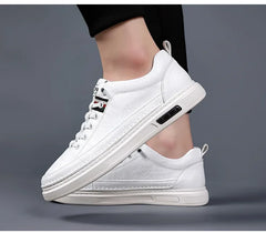 New Leather Shoes for Men Non-slip Sports Fashion Comfortable Sneakers Male Flat Slip-on Casual Brand Men's Casual