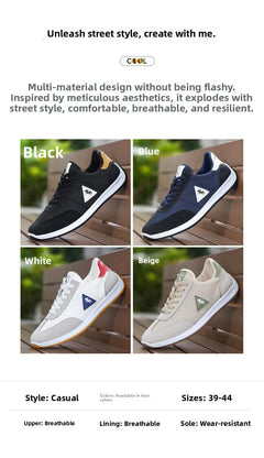 New 2026 Men's Casual Comfortable Breathable Sports Shoes Lightweight Anti-slip Wear-resistant Canvas Low-top round Toe Slip-On