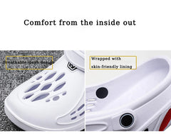 Male Slippers EVA Outdoor Vacation Simple Sandals Indoor Anti-slip Waterproof Clogs Off White Shose Summer Platform Shoes