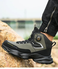 Rotating button Safety Shoes Men Boots work Sneakers Male Steel Toe shoes Protective Boots Puncture-Proof Indestructible shoes