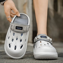 Couple Style Men's and Women's Summer Outdoor Hollow Anti-Slip Beach Shoes, Anti-Odor Dual-Purpose Sandals and Slippers