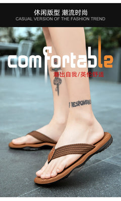 Home Flip Flops Fashion Men's Slippers Outdoor Sandals Summer Beach Shoes Size 39-46