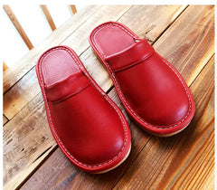 Inexpensive slippers house men indoor slides shoes big size 47 48 man mules closed toe faux leather slippers unisex couple shoes