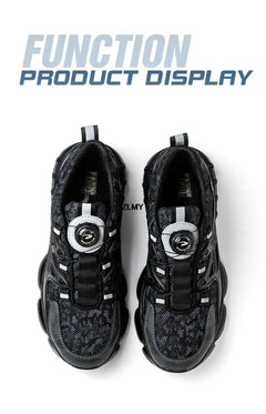 ZLMY Rotating Button Safety Shoes Men Steel Toe Sneakers Air Cushion Work Shoes Man Puncture Proof Work Safety Boots Protective