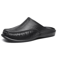 2025 Men Shoes EVA Slip on Flats Shoes Men's Slippers Men Walking Half Slipper Comfortable Soft Household Sandals