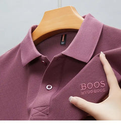 2025 Summer New Brand Embroidered Men's 100% Cotton Short Sleeve Polo Shirt Casual Breathable Top Tshirt Hot Selling