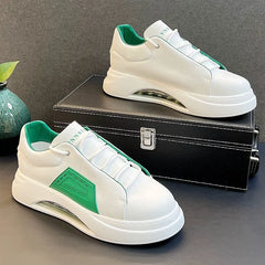 Luxury brand casual sneaker for men White high top air cushion sneakers Man Comfortable Soft Lace up botas masculino 2024