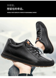 Genuine Leather Casual Shoes for Men 6CM Height Increase Sports Shoes High Quality Flats Shoes Male Brand Office Work Shoe