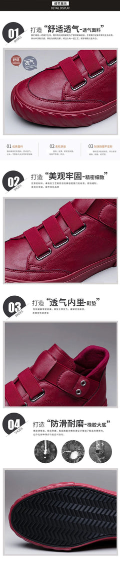 Fashion Shoes New Men's  Black High Top Casual Shoes Men Wear-resisting Loafers Designer Leisure Vulcanized shoes 2023
