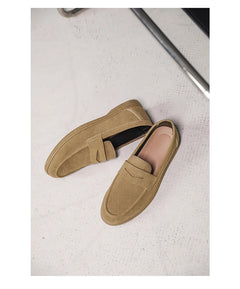 Genuine Leather Men Casual Shoes Luxury Brand Breathable Slip on Black Driving Shoes Moccasins Plus Size 39-45 Soft Men Loafers
