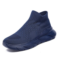 Soft Light Sneakers Men and Women Plus Size 35-46 Unisex Sports Shoes Thick Sole Cushioning EVA Slip On Ankle Socks Shoes