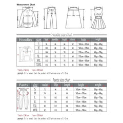 New men's casual fitness and running sportswear for autumn and winter, fashionable printed loose hooded pullover + long pants se