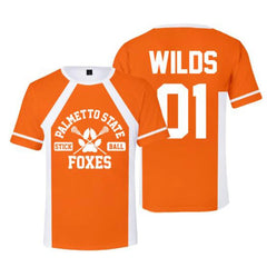 New The Foxhole Court Palmetto State Foxes Lacrosse Jersey Cosplay WILDS MINYARD 3D T-shirt Men/Women Graphic Tees Streetwear